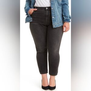 Levi's 721 High-rise Black Skinny Jeans Classic Stretch Fit Women's 18W